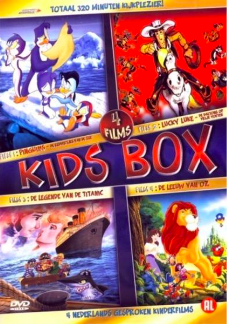 Kids 4 leuke films dvd's (ingesealed) -